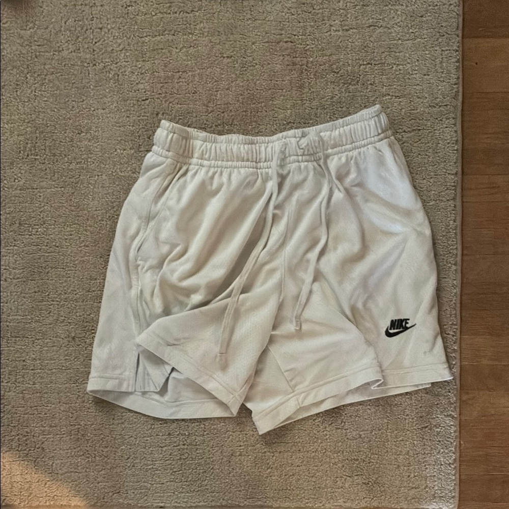 Nike White Athletic Shorts